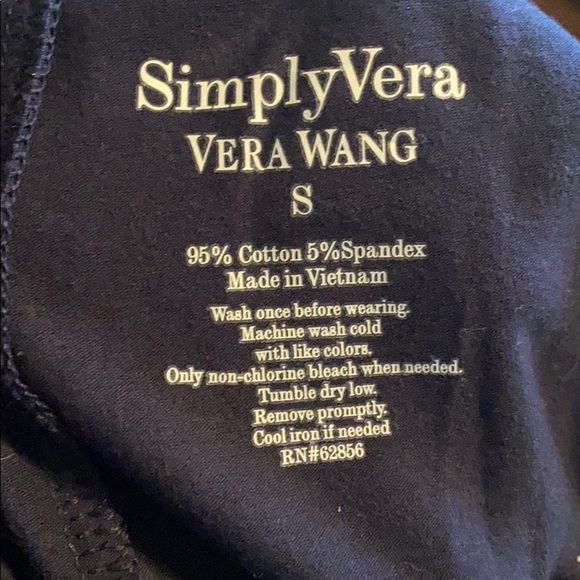Simply Vera Wang Blue Leggings - Picture 3 of 4